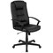 Flash Furniture Leather Task Chair, Black CH-197051X000-BK-GG - alternate 3